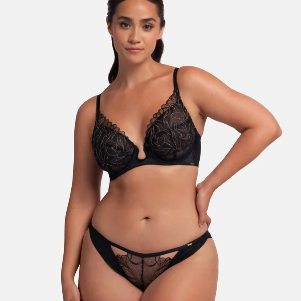 Culotte brésilienne noir Dorina