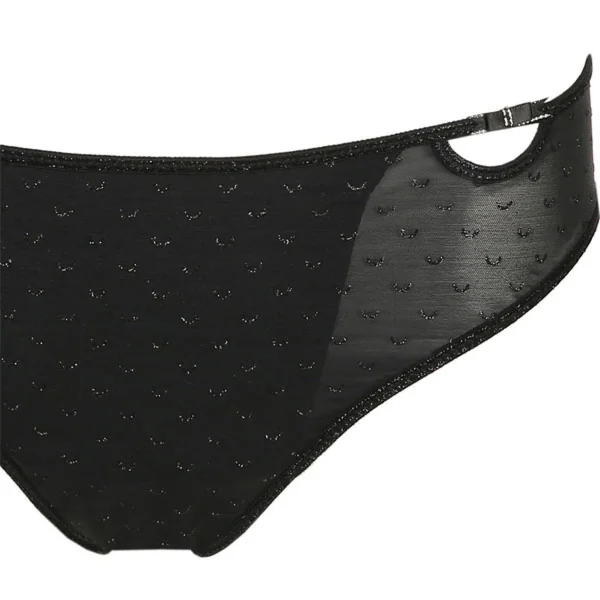 Culotte brésilienne - Noire Queen Of The Night en nylon Prima Donna