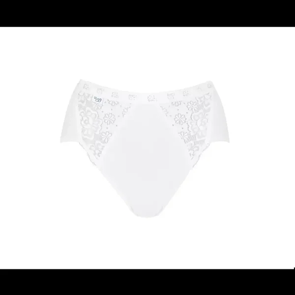 Culotte classique blanche sloggi Chic Midi WHITE en coton Sloggi