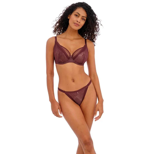 Culotte classique en dentelle graphique Rouge Freya Freya