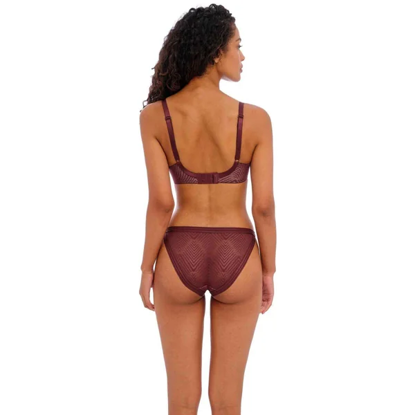 Culotte classique en dentelle graphique Rouge Freya Freya