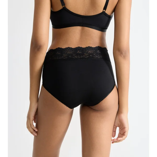 Culotte classique noire en coton Sloggi