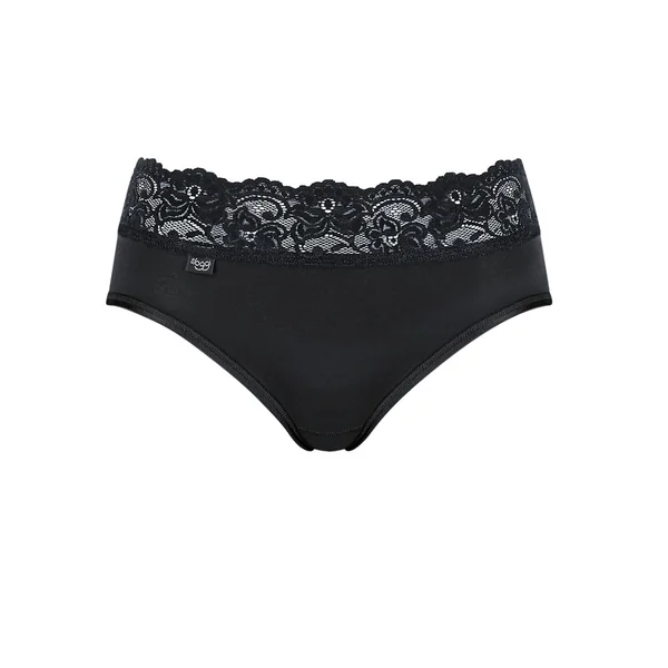 Culotte classique noire en coton Sloggi