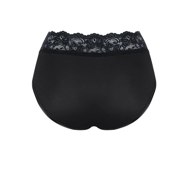 Culotte classique noire en coton Sloggi