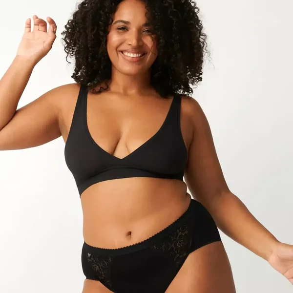 Culotte classique Sloggi Chic Noire en coton Sloggi