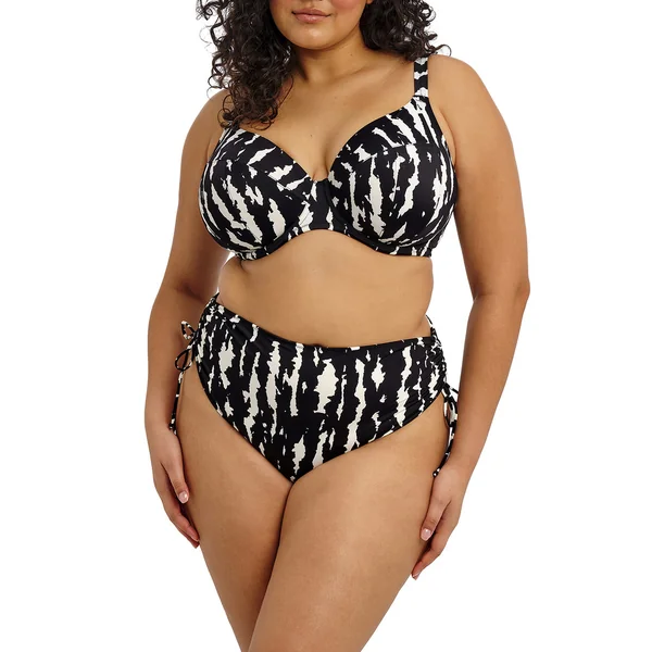 Culotte de bain ajustable - Noir et blanc Elomi Bain