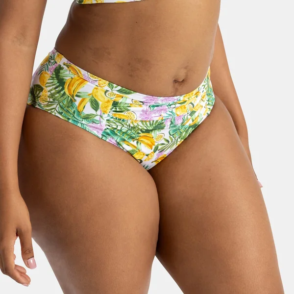 Culotte de bain - Blanc imprimé Dorina Maillots