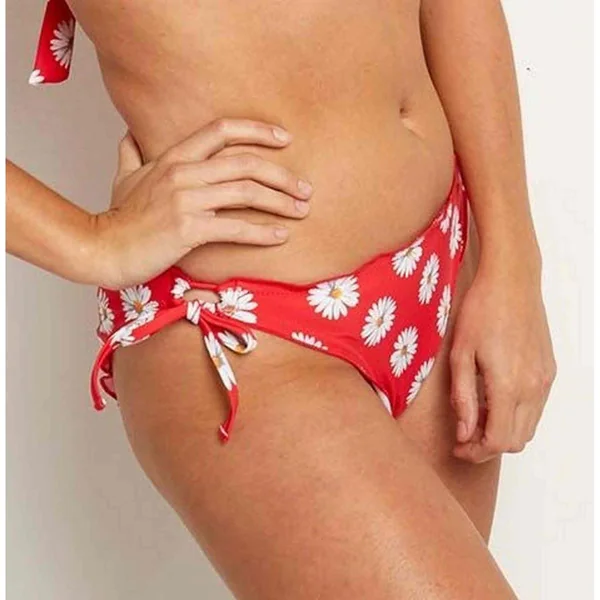 Culotte de bain classique Brigitte Bardot Floral Rouge Brigitte Bardot