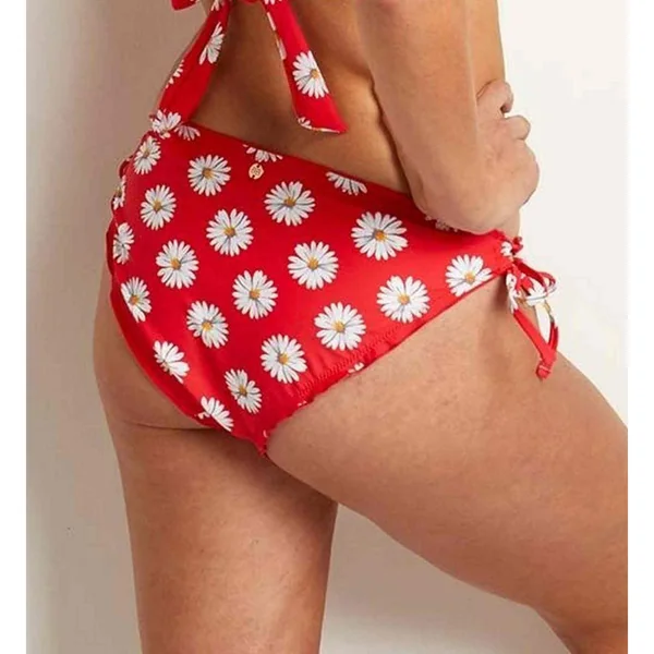 Culotte de bain classique Brigitte Bardot Floral Rouge Brigitte Bardot
