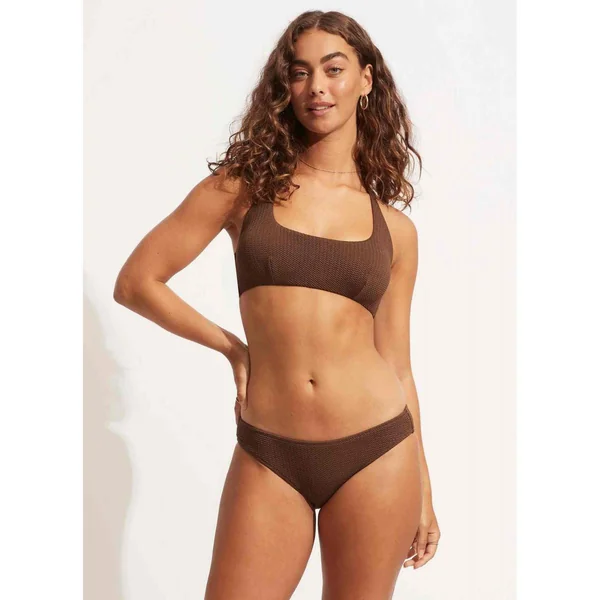 Culotte de bain classique - Marron Sea Dive Seafolly
