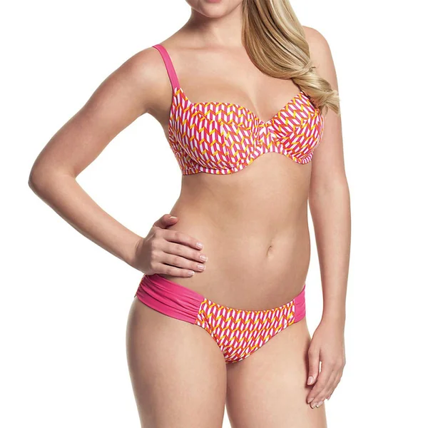 Culotte De Bain Drapé - Rose Cleo by Panache CINDY en nylon Cléo by Panache Maillot