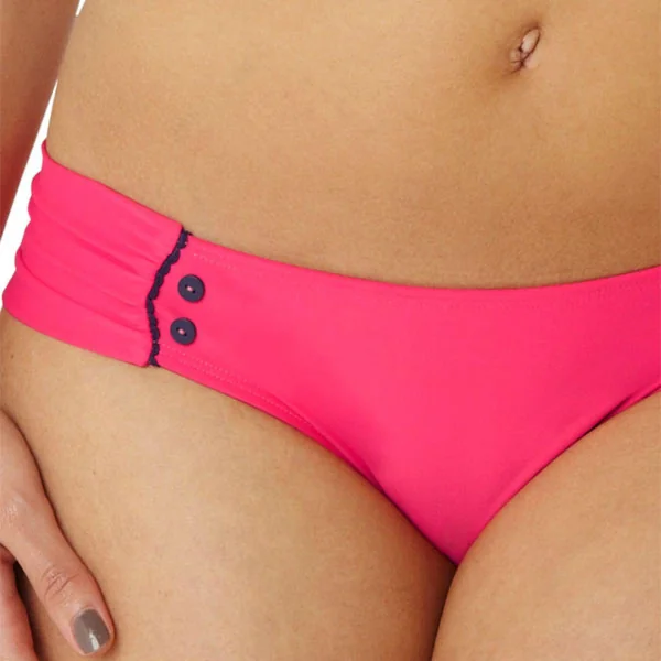 Culotte De Bain Froncé - Rose Cleo By Panache LUCILLE rouge Cléo by Panache Maillot