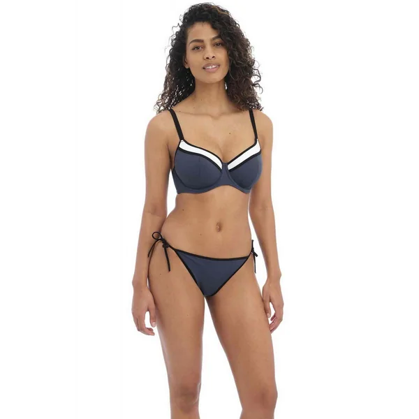 Culotte de bain nouettes - Bleue COLOUR CRUSH en nylon Freya Maillots