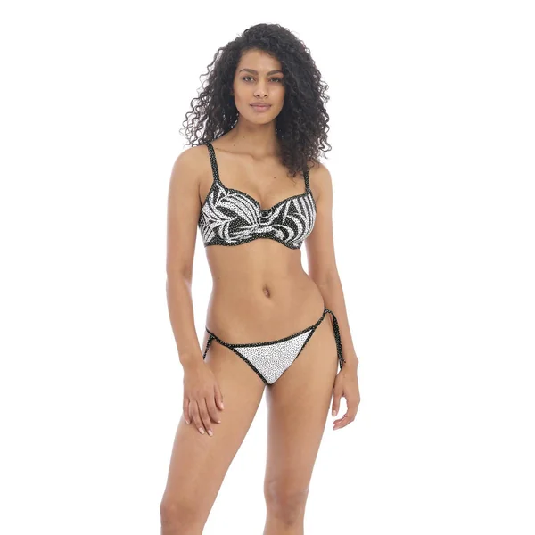 Culotte de bain réversible Noir - Freya GEMINI PALM Freya Maillots