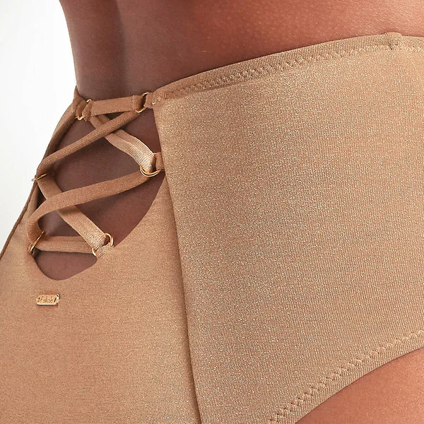 Culotte de bain taille haute - beige Aubade Maillots