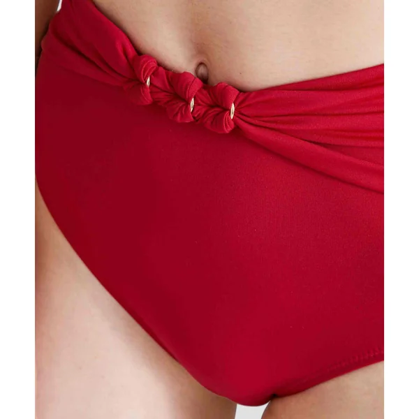 Culotte de bain taille haute rouge Aubade Maillots Ocean Cruise Aubade Maillots