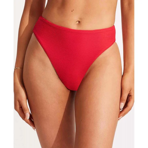 Culotte de bain taille haute - Rouge Seafolly