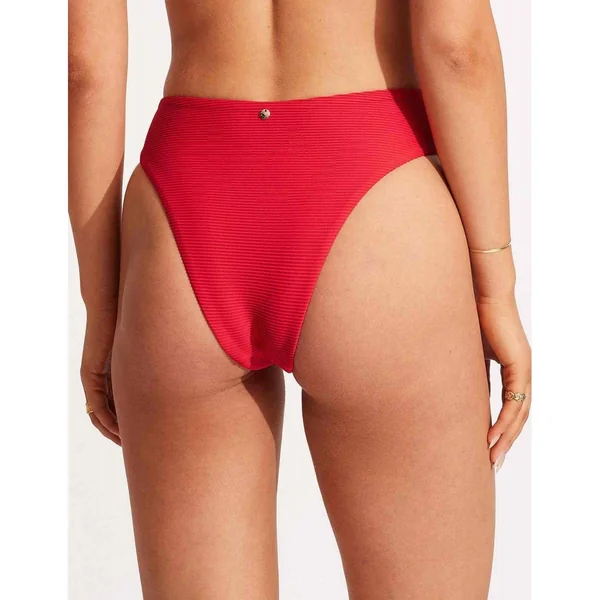 Culotte de bain taille haute - Rouge Seafolly