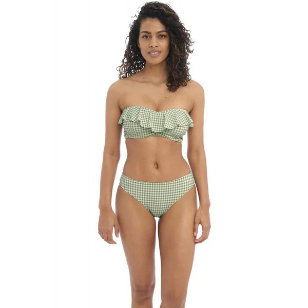 Culotte de bain - Verte CHECK IN en nylon Freya Maillots