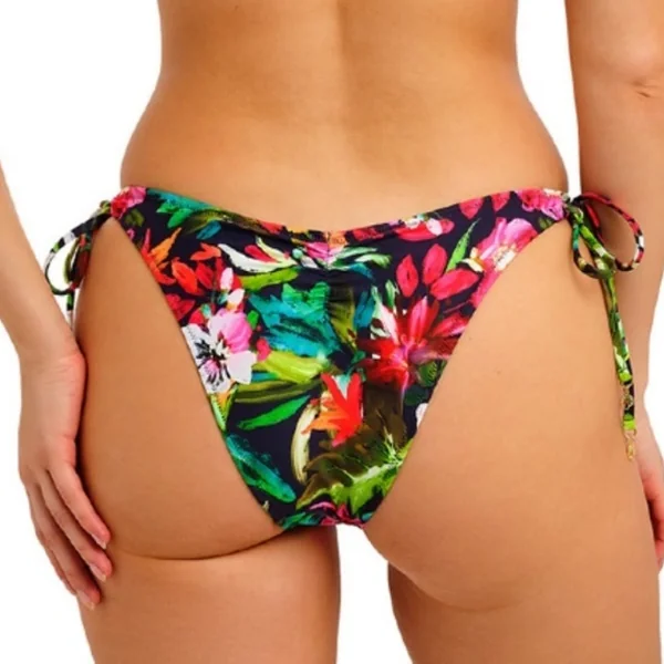 Culotte de bain échancrée bleu marine Freya Maillots