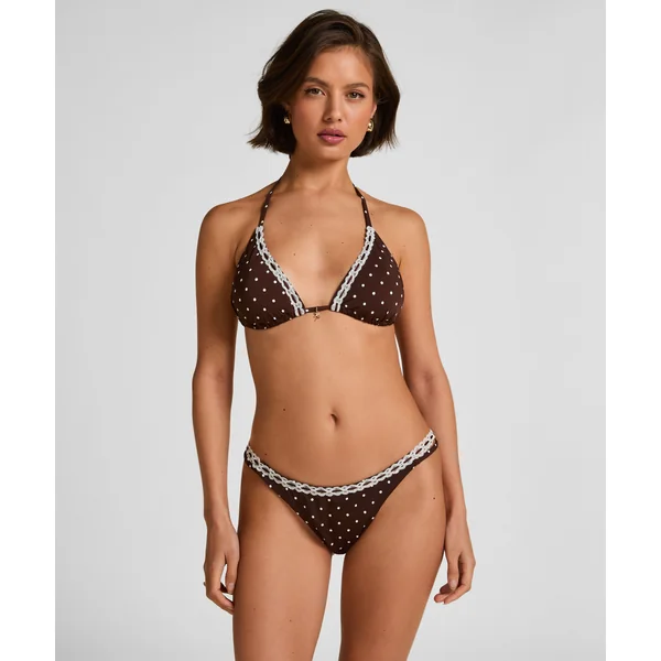 Culotte de Bikini Highleg Algarve - Marron