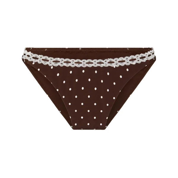 Culotte de Bikini Highleg Algarve - Marron