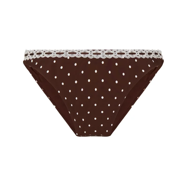 Culotte de Bikini Highleg Algarve - Marron