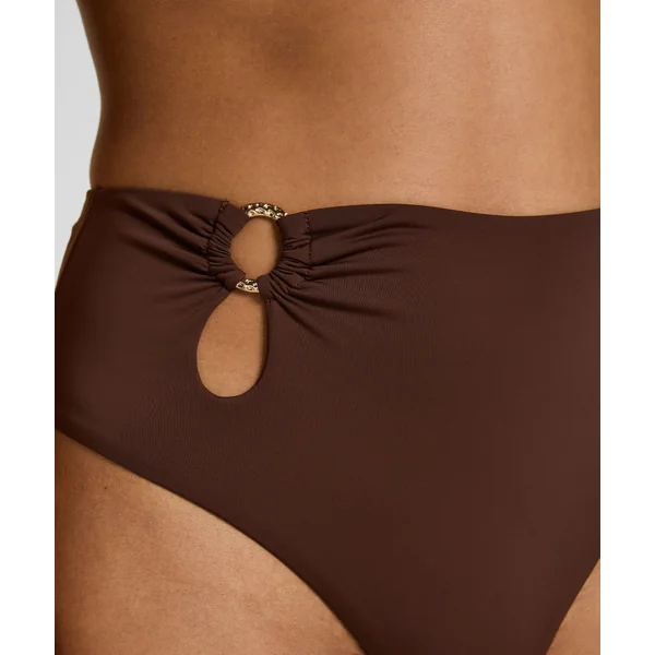Culotte de Bikini Highleg Madrid - Marron