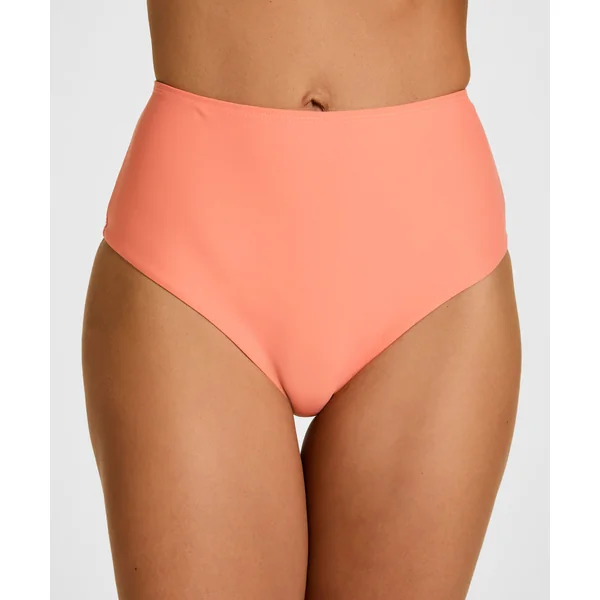 Culotte de Bikini Taille Haute Gainante Luxe - Orange