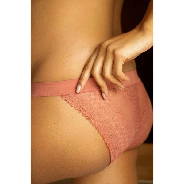 Culotte de grossesse taille basse - Cache Cœur Lingerie - Orange Cache Coeur