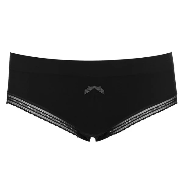 Culotte de grossesse taille basse - noir en viscose Cache Coeur