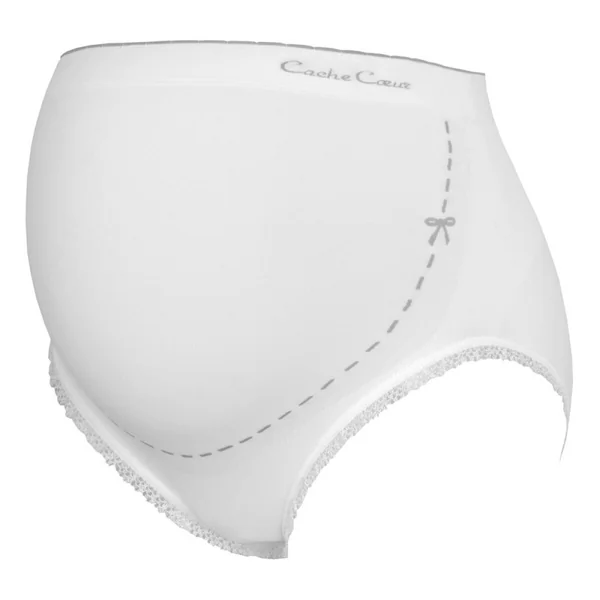 Culotte de grossesse taille haute - ivoire Cache Coeur Illusion
