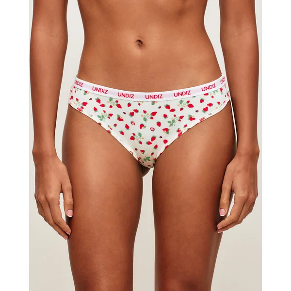 Culotte en coton à motifs fraises