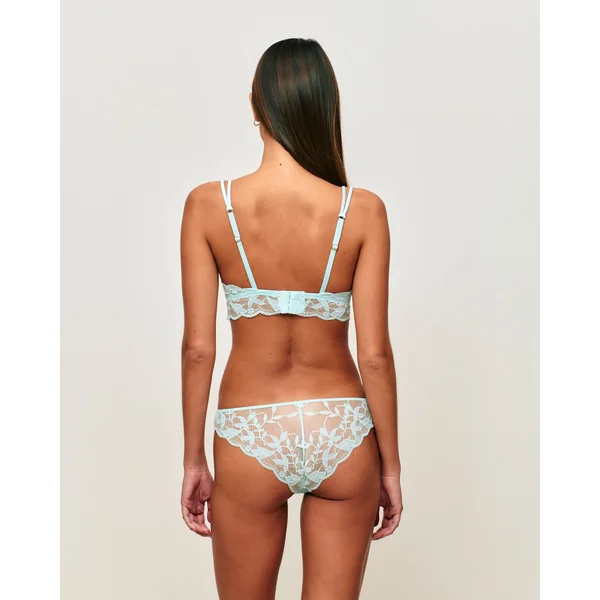 Culotte en dentelle florale avec fil lurex doré