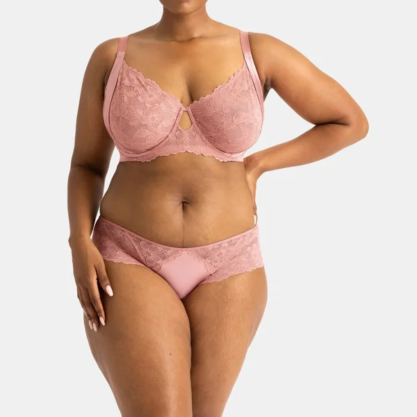 Culotte en dentelle - Rose Dorina