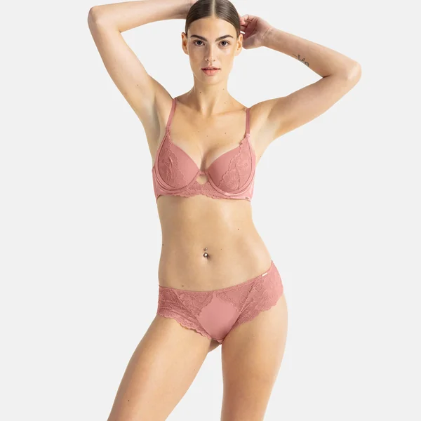 Culotte en dentelle - Rose Dorina