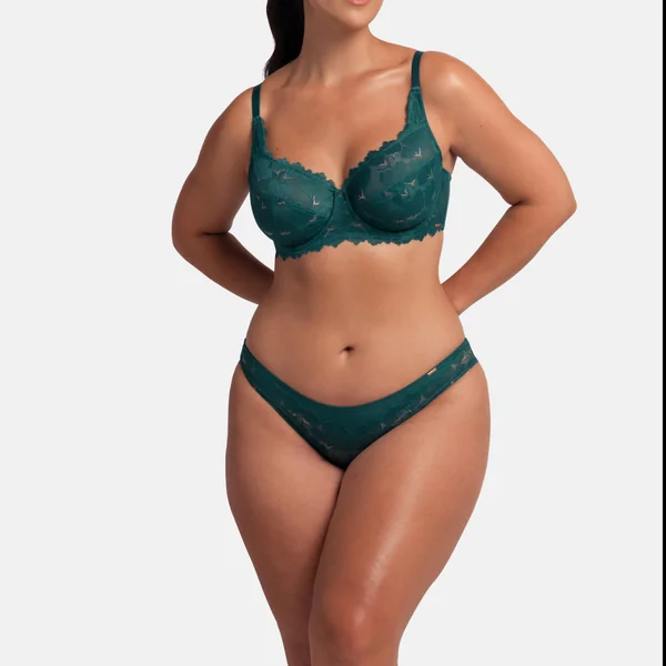 Culotte en dentelle verte Dorina