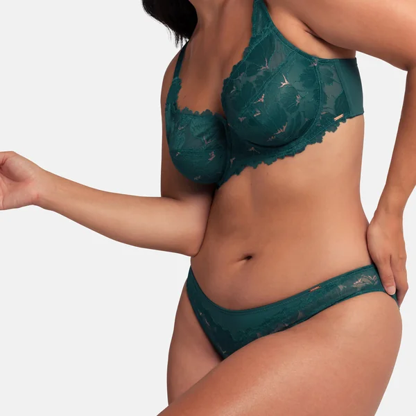 Culotte en dentelle verte Dorina