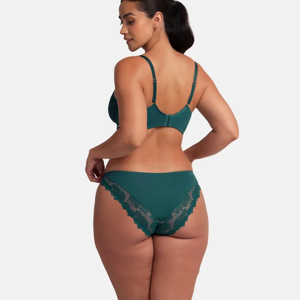 Culotte en dentelle verte Dorina
