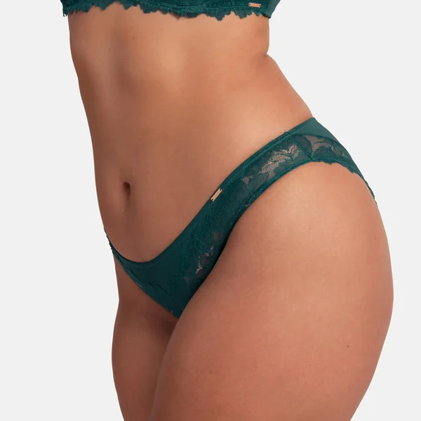 Culotte en dentelle verte Dorina
