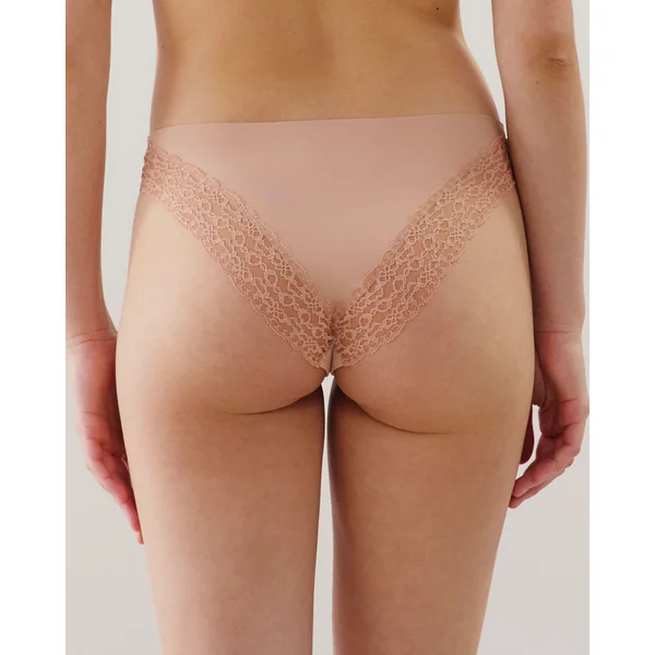 Culotte en microfibre et dentelle