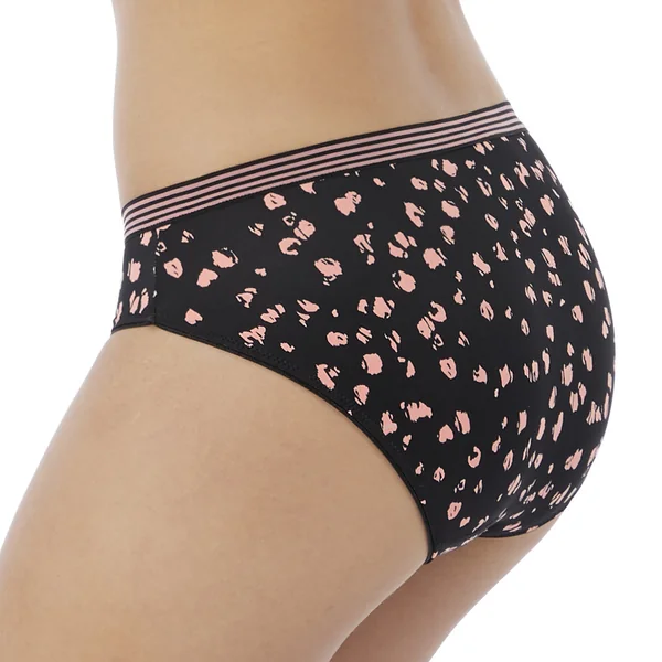 Culotte Freya WILD BLACK ROSE noire en nylon Freya