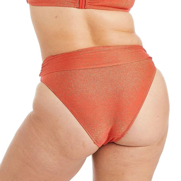 Culotte haute de bain orange Maui Camille Cerf x Pomm Poire
