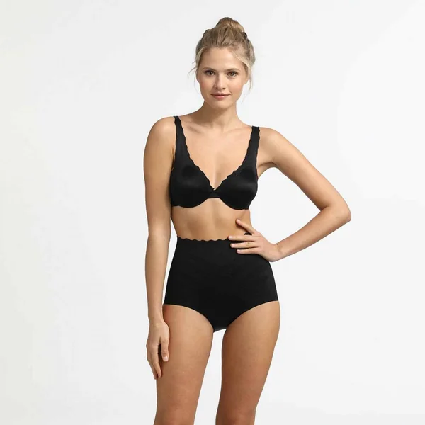 Culotte haute effet sculptant DIM Beauty Lift en microfibre, femme - Noir Dim