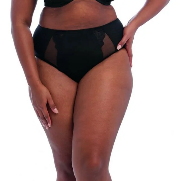 Culotte haute - Noir Elomi BRIANNA en nylon Elomi