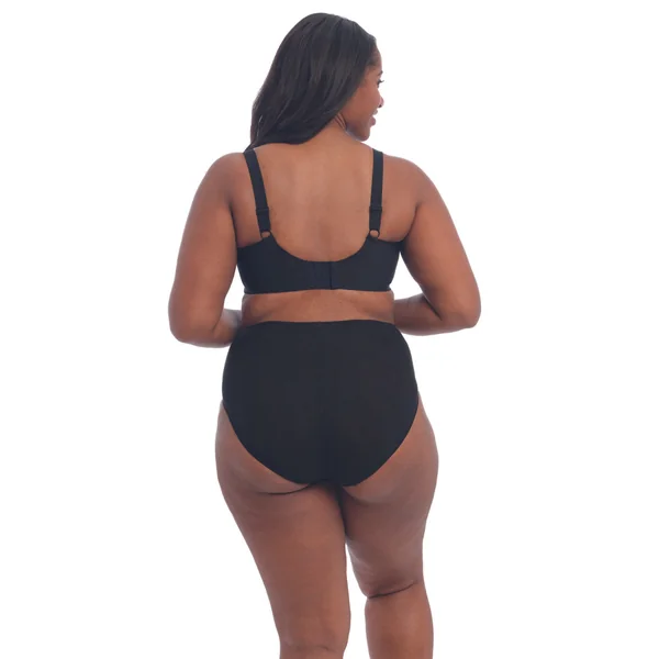 Culotte haute - Noir Elomi BRIANNA en nylon Elomi