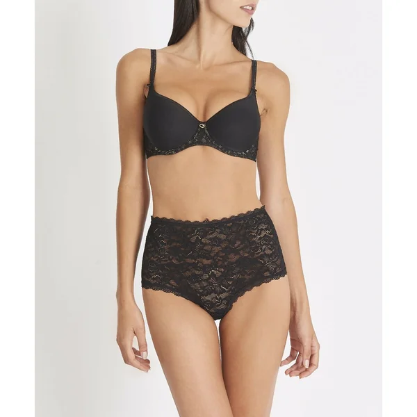 Culotte haute noire Aubade Rosessence