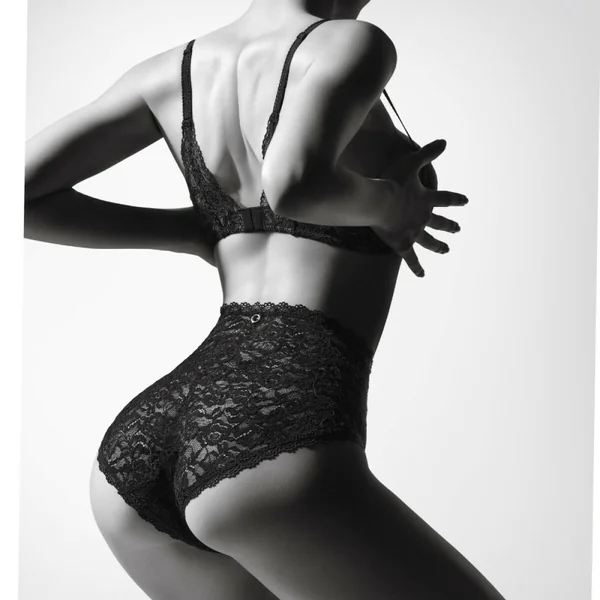 Culotte haute noire Aubade Rosessence