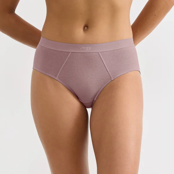 Culotte Hipster rose en coton Sloggi