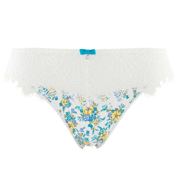 Culotte ivoire/turquoise Sweet Heart POMM'POIRE-bleu Pomm Poire
